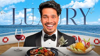 I BOOKED A LUXURY CRUISE DINNER IN THAILAND 🤑 [upl. by Jobina]