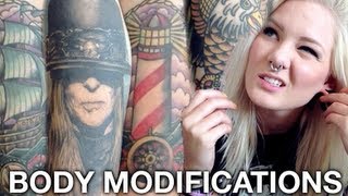 My Tattoos amp Body Modifications  Katrin Berndt [upl. by Cheffetz]