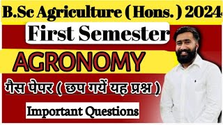 Most Important Questions  Fundamentals Of Agronomy bsc agriculture First Year 1st sem Farmere love [upl. by Aidnis442]