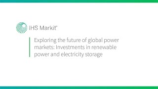 Exploring the future of global power markets Investments in renewable power and electricity storage [upl. by Anelad793]