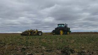 John Deere 9570RT and a Degelman PROTILL 40 [upl. by Gytle]