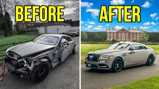 REBUILDING MARCUS RASHFORDS MANSORY ROLLS ROYCE WRAITH  FULL BUILD [upl. by Ynehteb]