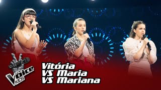 Vitória Monteiro VS Maria Rebelo de Andrade VS Mariana Martins  Batalha  The Voice Kids [upl. by Peltz]