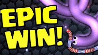 Slitherio  INSANE SNAKE GAME Slithering for the First Time [upl. by Pavia]