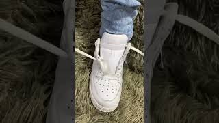 How to lace Air Force 1 Laces Tutorial [upl. by Netsyrc]