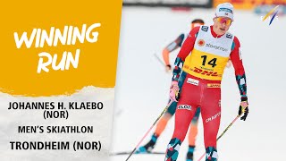 Klaebo saves the best for last in Mens Skiathlon  FIS Cross Country World Cup 2324 [upl. by Emmalyn]