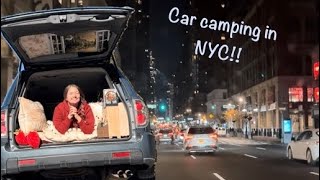 Overnight Stealth Car Camping in Downtown NYC  New York Pizza and Car Life solotravel bigapple [upl. by Crissy]