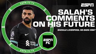 What does Mohamed Salahs future look like in Liverpool 😯  Should he be resigned  ESPN FC [upl. by Asseral]