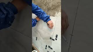 Tiles Installation 😱❤️ Cutting Tips trendingshorts tiles ytshorts installation cuttingskills [upl. by Leuqim]