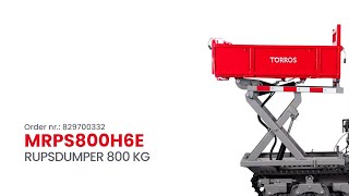 Rupsdumper 800kg  MRPS800H6E  Torros [upl. by Itida]