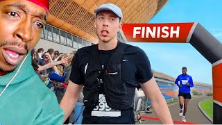 Calfreezy Proved Running A Half Marathon is EASY REACTION [upl. by Norha501]