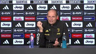 JUVE  SASSUOLO  Allegri quotci stiamo divertendoquot Conferenza stampa [upl. by Patt]