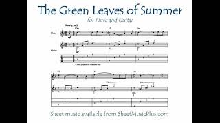 The Green Leaves of Summer flute and guitar [upl. by Zetnauq]