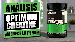 ANÁLISIS ON CREATINE MICRONIZED COMPLETO 🥛 EN ESPAÑOL  CREATINA OPTIMUM NUTRITION REVIEW 2022 [upl. by Atik]