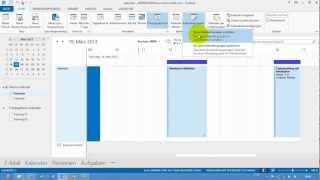 Outlook  Besprechungen über die Planungsansicht  Kalender  Teil 09 [upl. by Sorci]