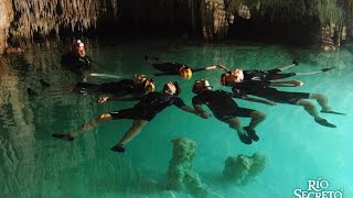 Rio Secreto tour in Playa del Carmen Riviera Maya Mexico [upl. by Mutat]