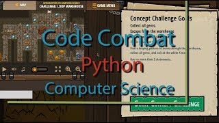 Code Combat Loop Warehouse Challenge  Python Tutorial with Solution [upl. by Junji959]