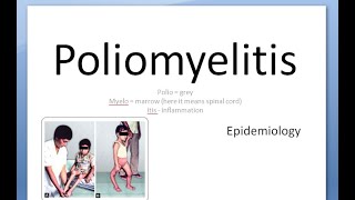 PSM 212 Polio Poliomyelitis Epidemiology PAN AFP Acute Flaccid Paralysis Surveillance indicators [upl. by Novets]