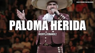 Vicente Fernández  Paloma Herida LETRA [upl. by Mccallum627]