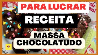 LUCRE com a RECEITA de Massa chocolatudo para mini donuts cake também para Cupcakes [upl. by Walliw]