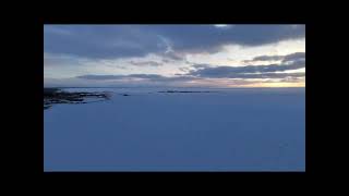 Jan 19th 2024 Mitchell’s Bay Ice Fishing View From The Sky [upl. by Atinad]