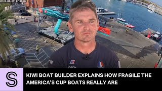 Kiwi boat builder explains how fragile the America’s Cup boats really are  Stuffconz [upl. by Uzzi]