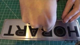 Etching Aluminum Name Plates [upl. by Nagiam]