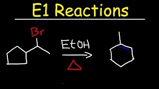 E1 Reaction Mechanism With Alcohol Dehydration amp Ring Expansion Problems [upl. by Ibmab203]