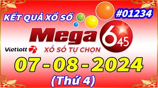 Kết Quả Xổ Số Tự Chọn MEGA 645 Ngày 782024 – Vietlott 645  Kỳ vé 1234 – VIETLOTT [upl. by Dleifrag536]