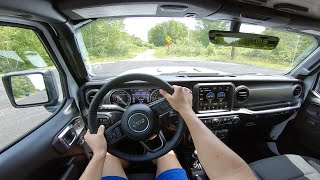 2022 Jeep Wrangler Willys 4X4  Point Of View Walkaround and Test Drive [upl. by Ettedualc]