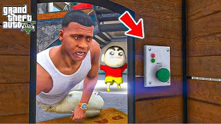 Shin Chan amp Franklin Found a Secret Button inside the Chop’s House in GTA 5 in Telugu [upl. by Afnin]