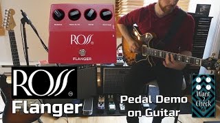 Ross Flanger Pedal Demo for Guitar  Want 2 Check [upl. by Quirk566]