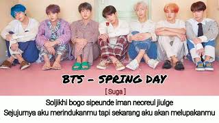 BTS Spring Day Lyrics  Terjemahan [upl. by Chrisy]