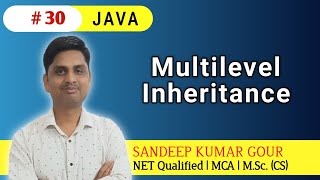 Multilevel Inheritance in JAVA  JAVA inheritance [upl. by Eelasor]