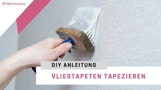 Vliestapeten tapezieren  DIY Tapezieranleitung [upl. by Millisent950]