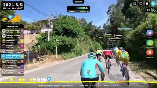 San Vicente Colombia race rouvyracing colombia virtualcycling virtualracing [upl. by Wehhtam]