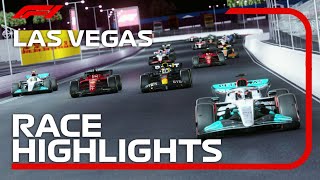 2022 Las Vegas Grand Prix Race Highlights [upl. by Bremble]