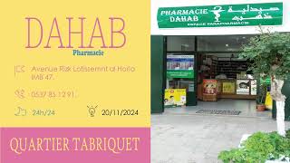 pharmacies De Garde salé TABRIQUET Ouvertes aujourdhui 🏺 Du 18 Au 24 Novembre 2024 [upl. by Nairadas581]