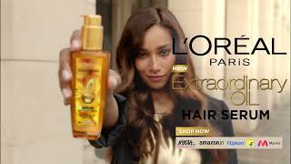 LOréal Paris Extraordinary Oil Serum  For shiny and softer hair all day long [upl. by Ardnekal535]