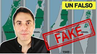 Israele ha rubato terre ai palestinesi  La falsa mappa di Israele e Palestina [upl. by Marget]