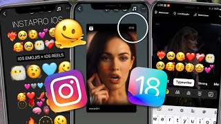 INSTAPRO IOS ATUALIZADO 2024 INSTAGRAM estilo IPHONE 🫠 EMOJIS IOS 18  IOS FONTS  REPOST REELS IOS [upl. by Emmery]