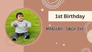 1st Birthday Mansukh singh dhot sunny photography london [upl. by Nhguaved]