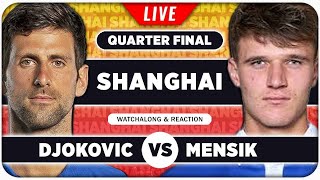 DJOKOVIC vs MENSIK • ATP Shanghai 2024 QF • LIVE Tennis Watchalong Stream [upl. by Charleton]