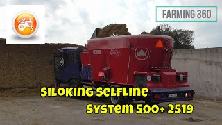 Siloking SelfLine System 500 2519 self propelled feeder in action [upl. by Sucramal]