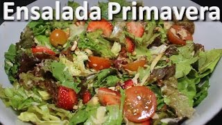 Como Hacer Ensalada Primavera  Ensaladas Con Tomate Cherry [upl. by Dymoke]