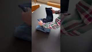 Amazing Classic Jeans Folding Hack [upl. by Biddie666]