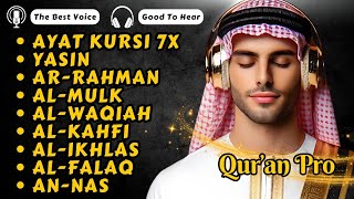 The heart touching voice of Ayat Kursi 7xSurah YasinAr RahmanWaqiahAl MulkKahfiIkhlasFalaq [upl. by Ynos]