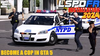 How To Install LSPDFR 049  Become A Police Officer  2024  gta5lspdfr lspdfrtutorials lspdfr [upl. by Reeva]