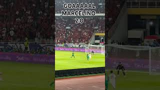 GOAAAAAAL 20  MARCELINO 🔥 indonesiavsarabsaudi timnasday indonesia kualifikasipialadunia2026 [upl. by Aerdnahs121]