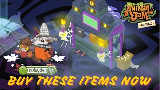 Which ANIMAL JAM Halloween Items will become RARE 2024 [upl. by Aliuqaj]